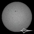 GSO 150/750 + Baader Planetarium Mark III; Nikon D7200; ISO 100; 1/1600s; Celestron AVX; PIPP, LR, PS.April 25, 2026 (UTC 12:44� 12:47)stacked for 10%...