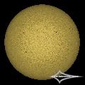 GSO 150/750 + Baader Planetarium Mark III; Nikon D7200; ISO 100; 1/1600s; Celestron AVX; PIPP, AuSt, LR.June 08, 2026 (UTC 14:29� 14:32)stacked for 10...