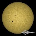 GSO 150/750 + Baader Planetarium Mark III; Nikon D7200; ISO 100; 1/1600s; Celestron AVX; PIPP, AuSt, LR.June 28, 2026 (UTC 12:10 � 12:14)stacked for 1...
