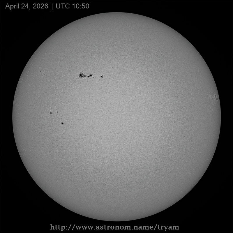 (Ua) ��������� ����� ������� �� �� � ����� � 24 �� 29 ����� 2026 ����(En) The rotation of the Sun around its axis from April 24 to 29, 2026